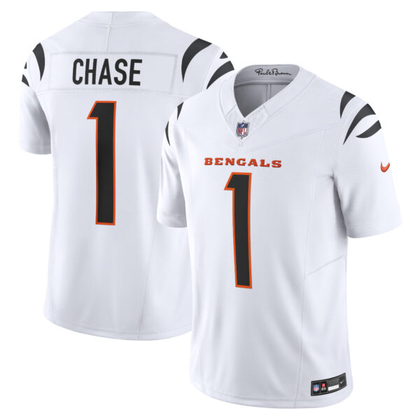 Ja’Marr Chase Cincinnati Bengals Nike Vapor F.U.S.E. Limited Jersey – White
