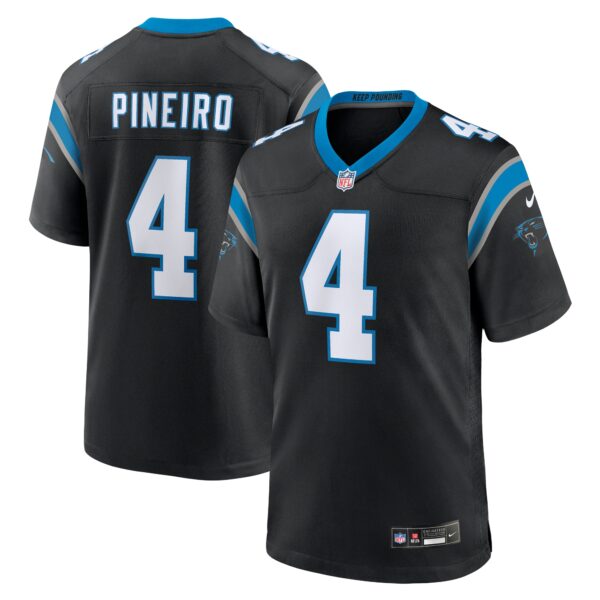 Eddy Pineiro Carolina Panthers Nike Team Game Jersey – Black