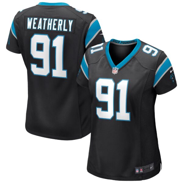 Stephen Weatherly Carolina Panthers Nike Women’s Game Jersey – Black