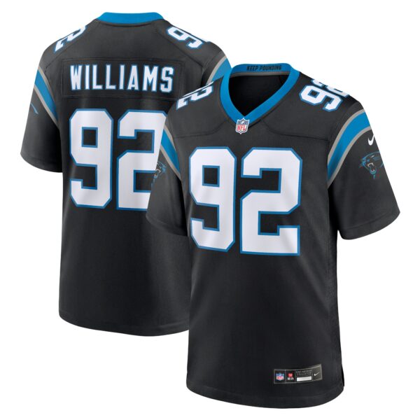 Raequan Williams Carolina Panthers Nike Team Game Jersey – Black