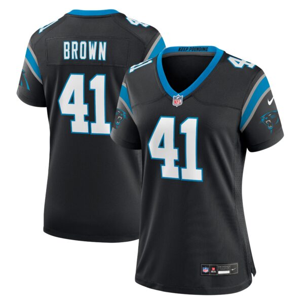 Spencer Brown Carolina Panthers Nike Women’s Team Game Jersey – Black