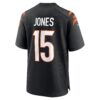 Charlie Jones Cincinnati Bengals Nike Team Game Jersey – Black