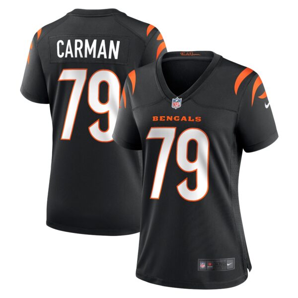 Jackson Carman Cincinnati Bengals Nike Women’s Game Jersey – Black