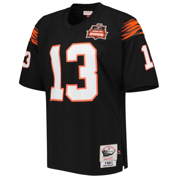 Ken Riley Cincinnati Bengals 1981 Mitchell & Ness Throwback Retired Player Jersey – Black