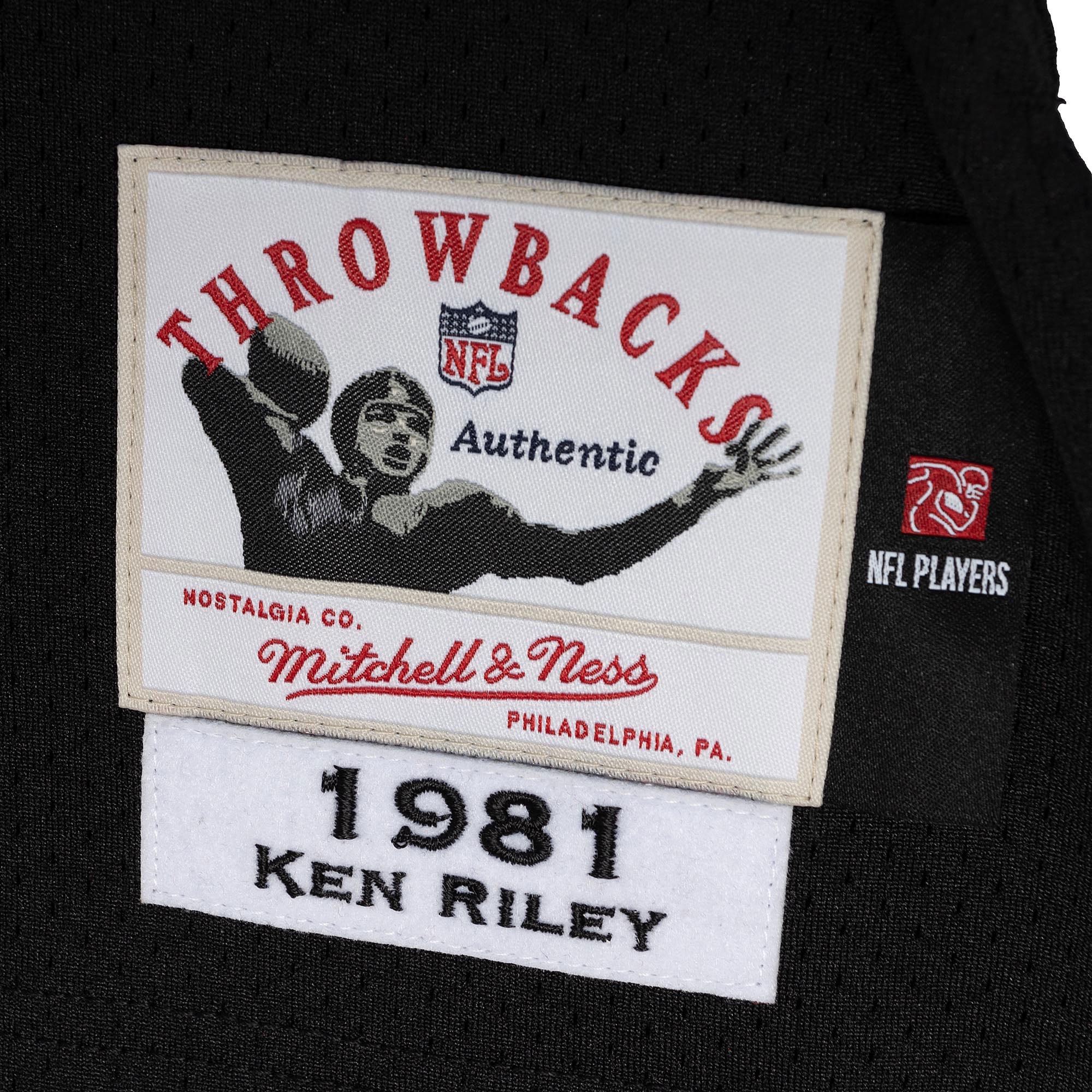 Ken Riley Cincinnati Bengals 1981 Mitchell & Ness Throwback Retired Player Jersey – Black - Image 3