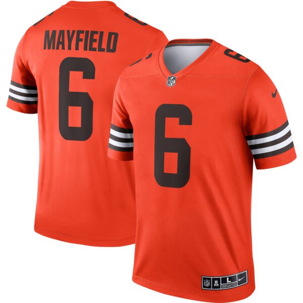 Baker Mayfield Cleveland Browns Nike Inverted Legend Jersey – Orange
