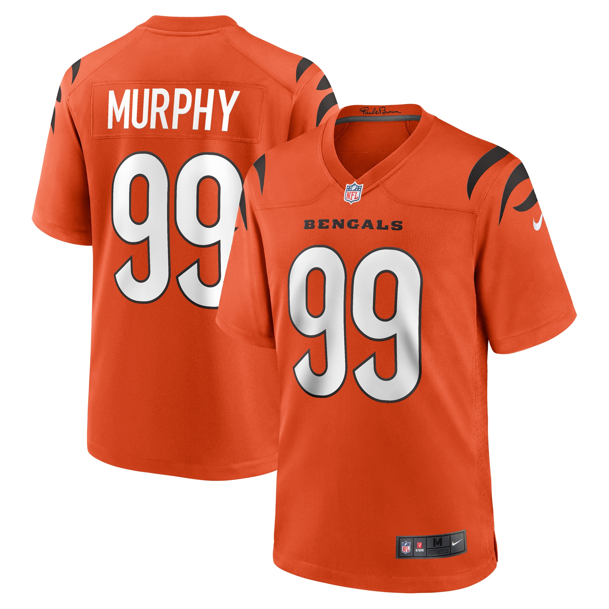 Myles Murphy Cincinnati Bengals Nike Team Game Jersey – White - Image 3