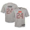 Nick Chubb Cleveland Browns Nike Youth Atmosphere Game Jersey – Gray