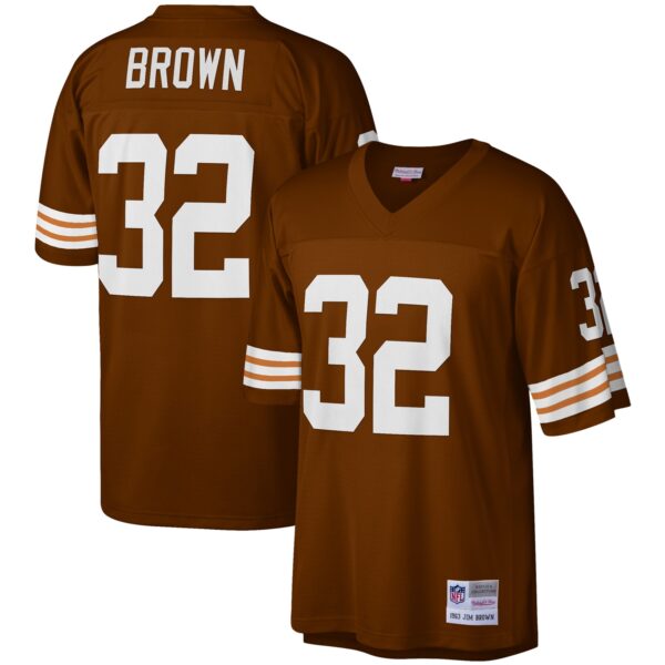 Jim Brown Cleveland Browns Mitchell & Ness Legacy Jersey – Brown
