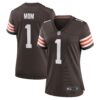 Number 1 Mom Cleveland Browns Nike Women’s Game Jersey – Brown