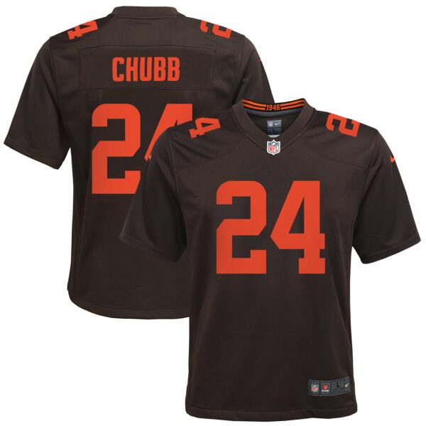 Nick Chubb Cleveland Browns Nike Youth Game Jersey – Brown