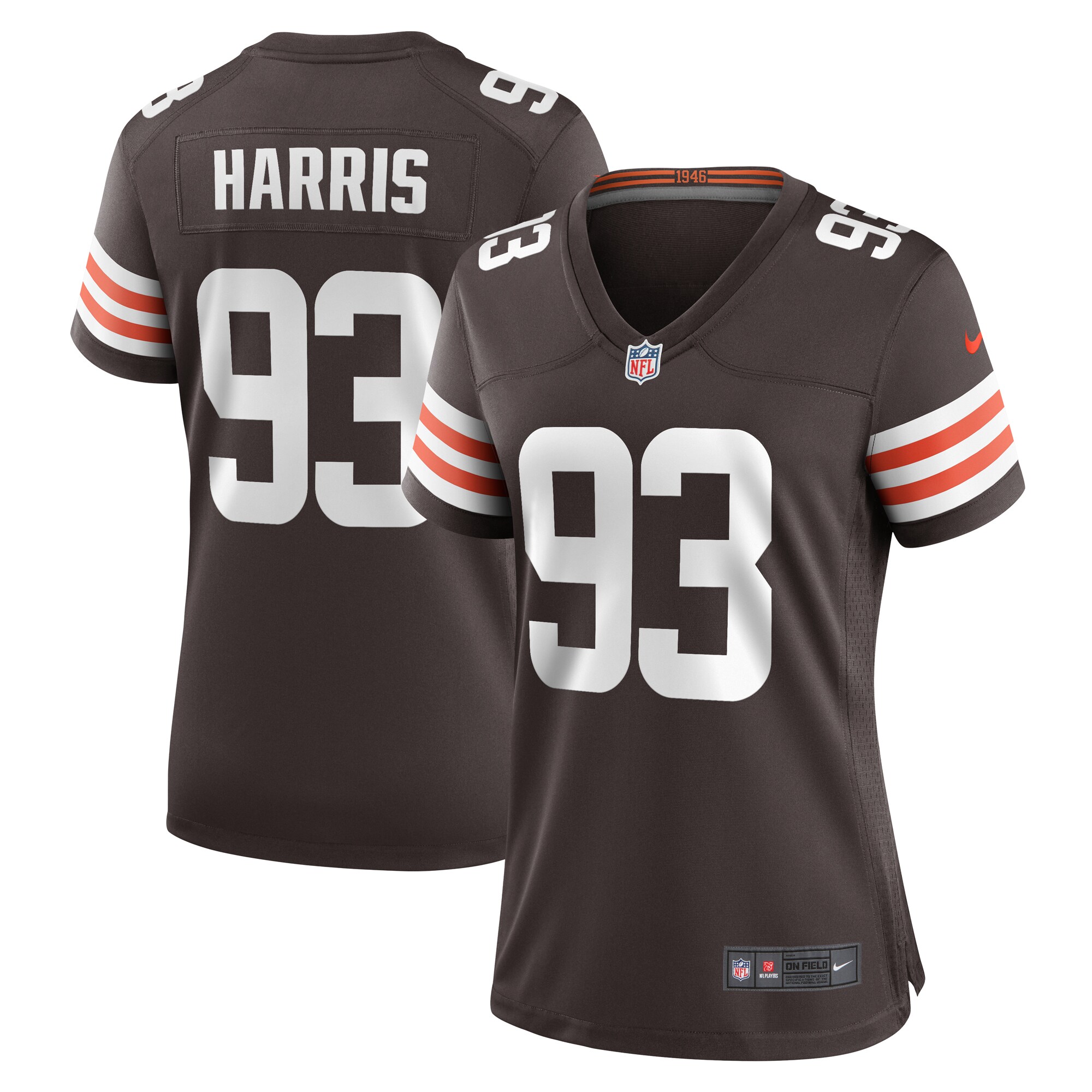 Shelby Harris Cleveland Browns Nike Women’s Team Game Jersey – Brown