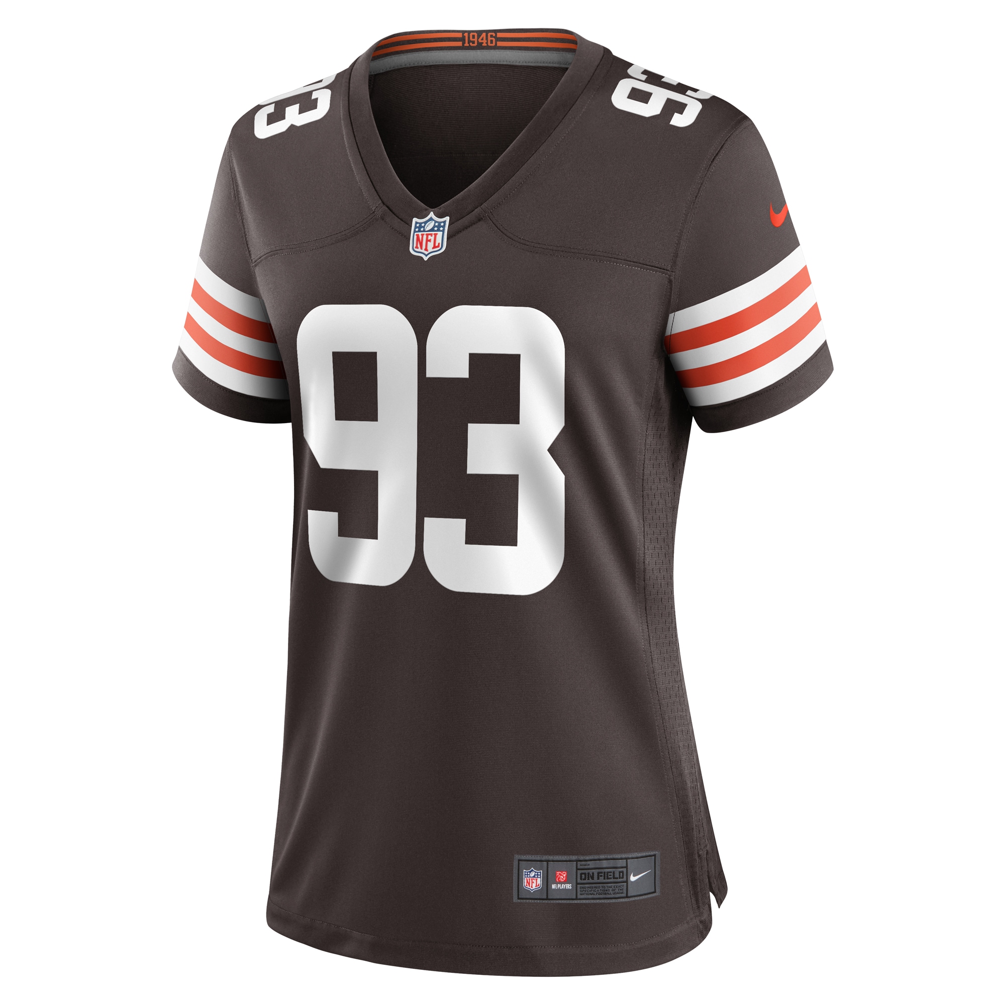 Shelby Harris Cleveland Browns Nike Women’s Team Game Jersey – Brown - Image 2