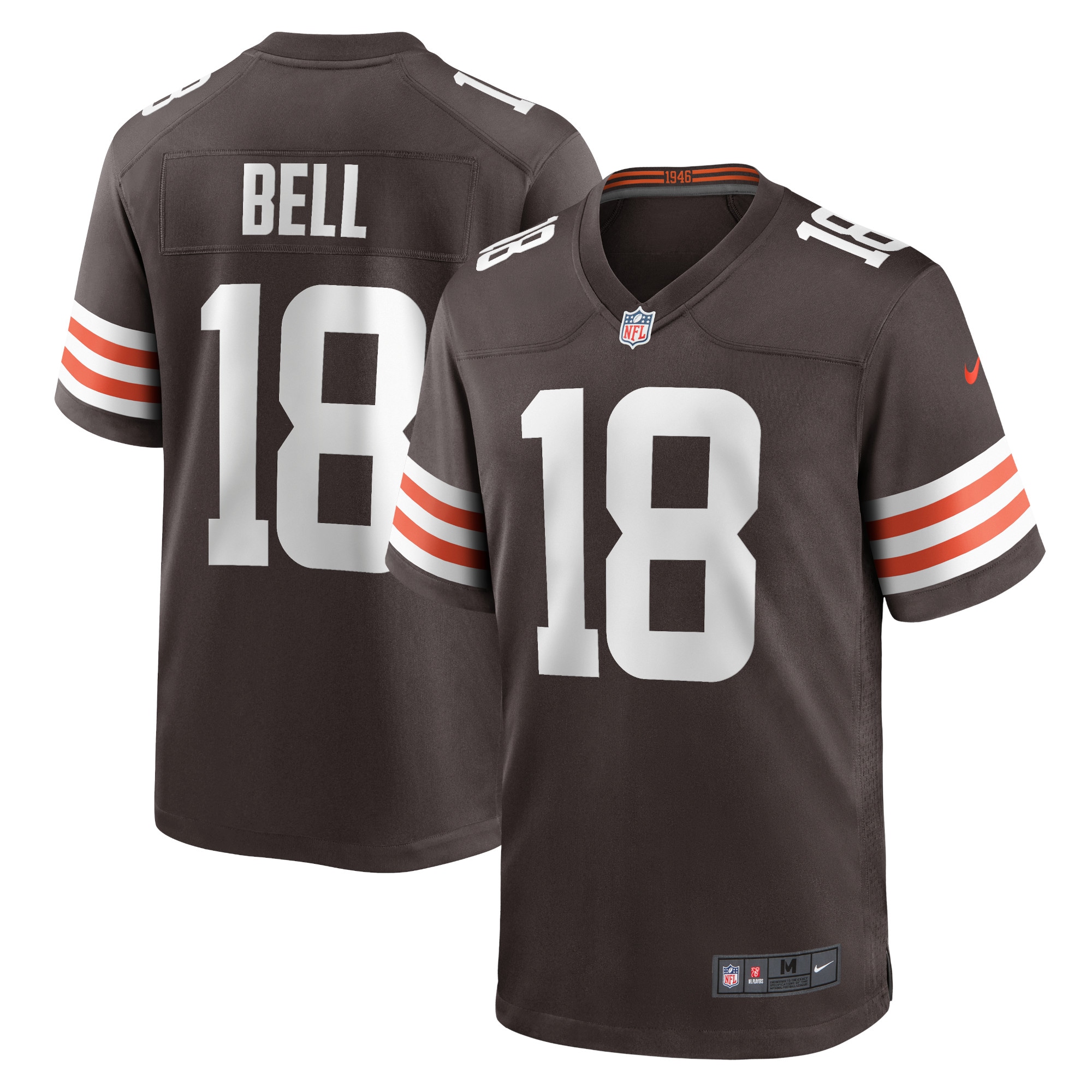 David Bell Cleveland Browns Nike Game Jersey – Brown
