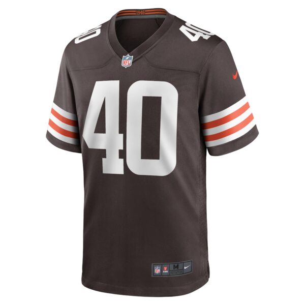 Matthew Adams Cleveland Browns Nike Game Player Jersey – Brown