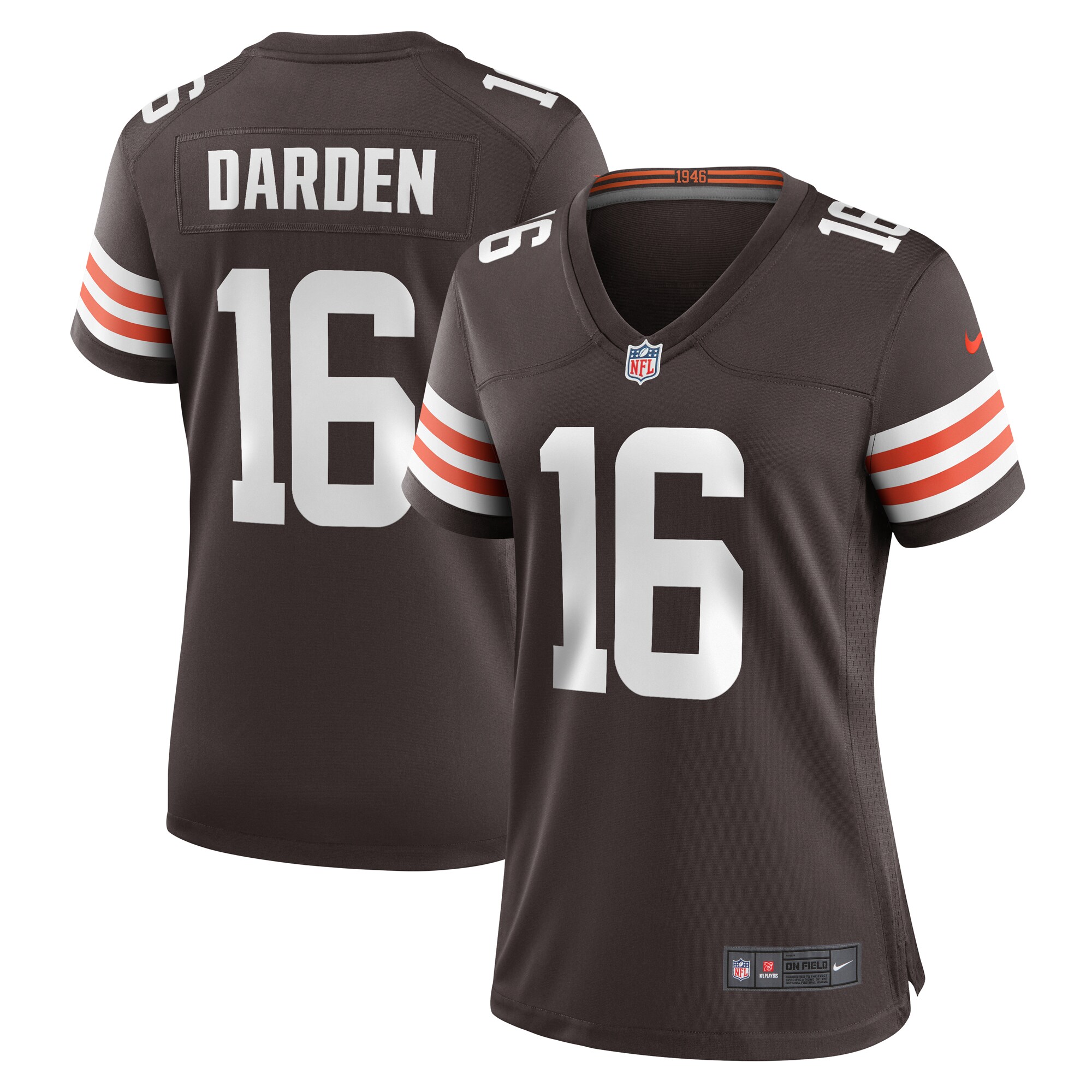 Jaelon Darden Cleveland Browns Nike Women’s Team Game Jersey – Brown