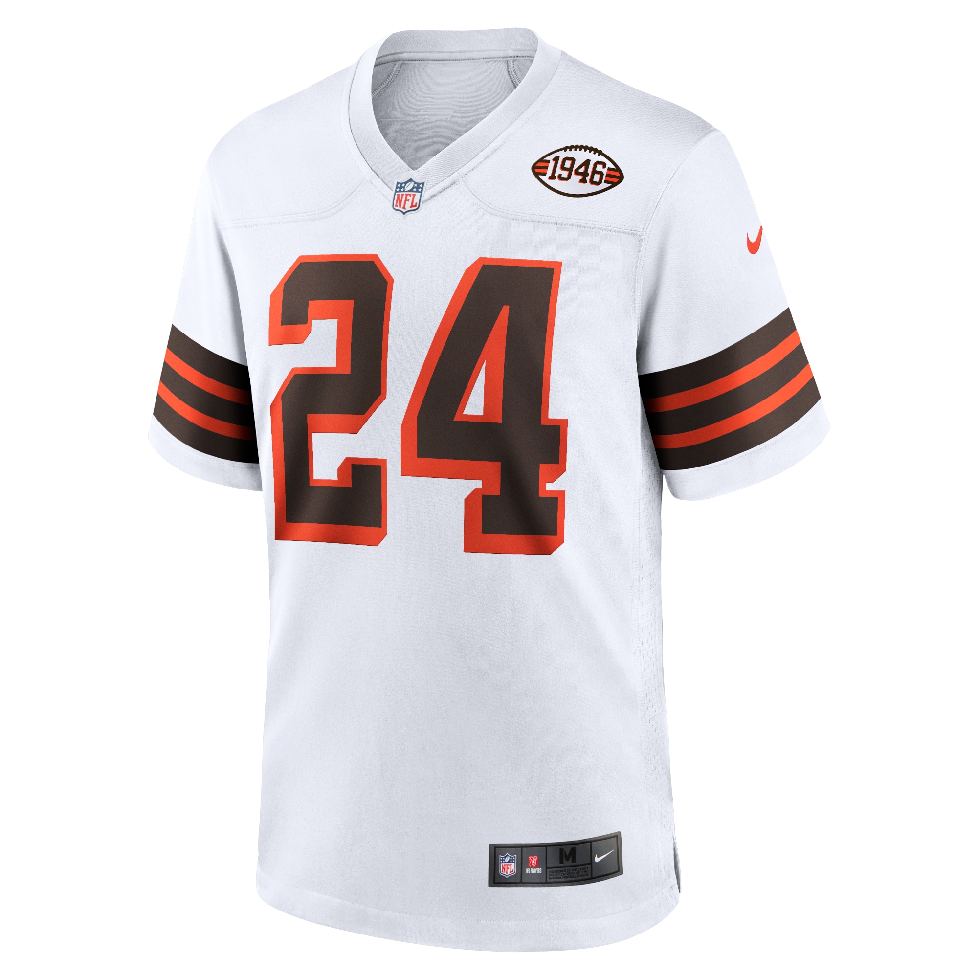 Nick Chubb Cleveland Browns Nike 1946 Collection Alternate Game Jersey – White