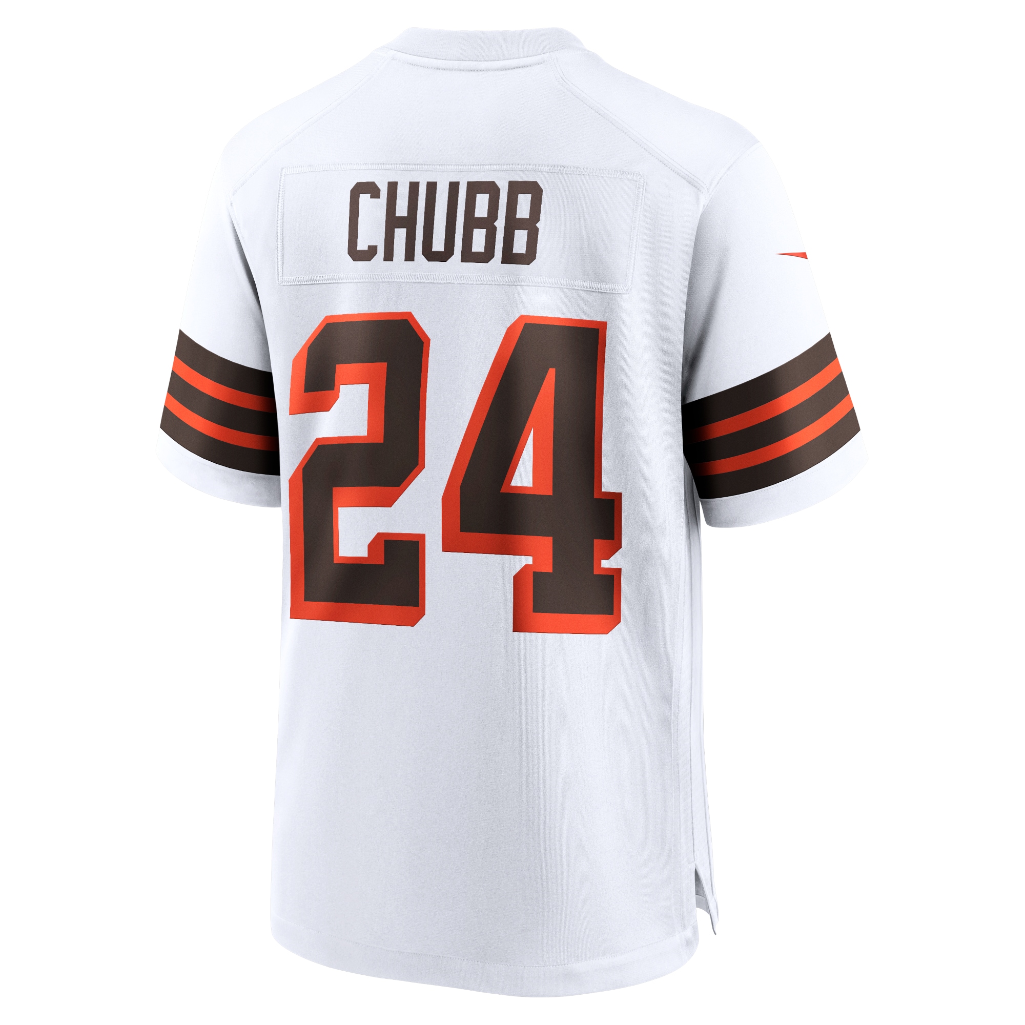 Nick Chubb Cleveland Browns Nike 1946 Collection Alternate Game Jersey – White - Image 2