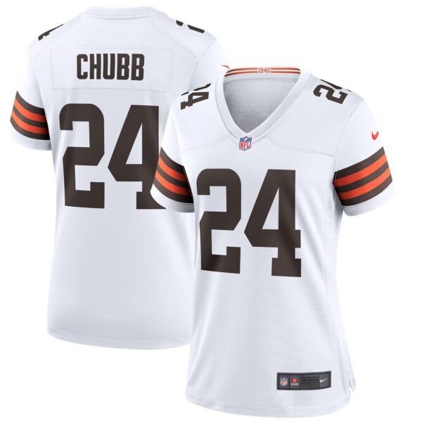 Nick Chubb Cleveland Browns Nike Women’s Game Jersey – White