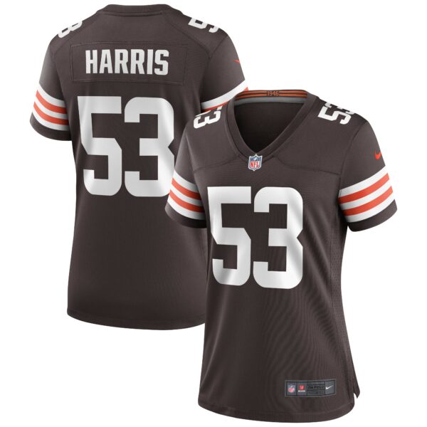 Nick Harris Cleveland Browns Nike Women’s Game Jersey – Brown