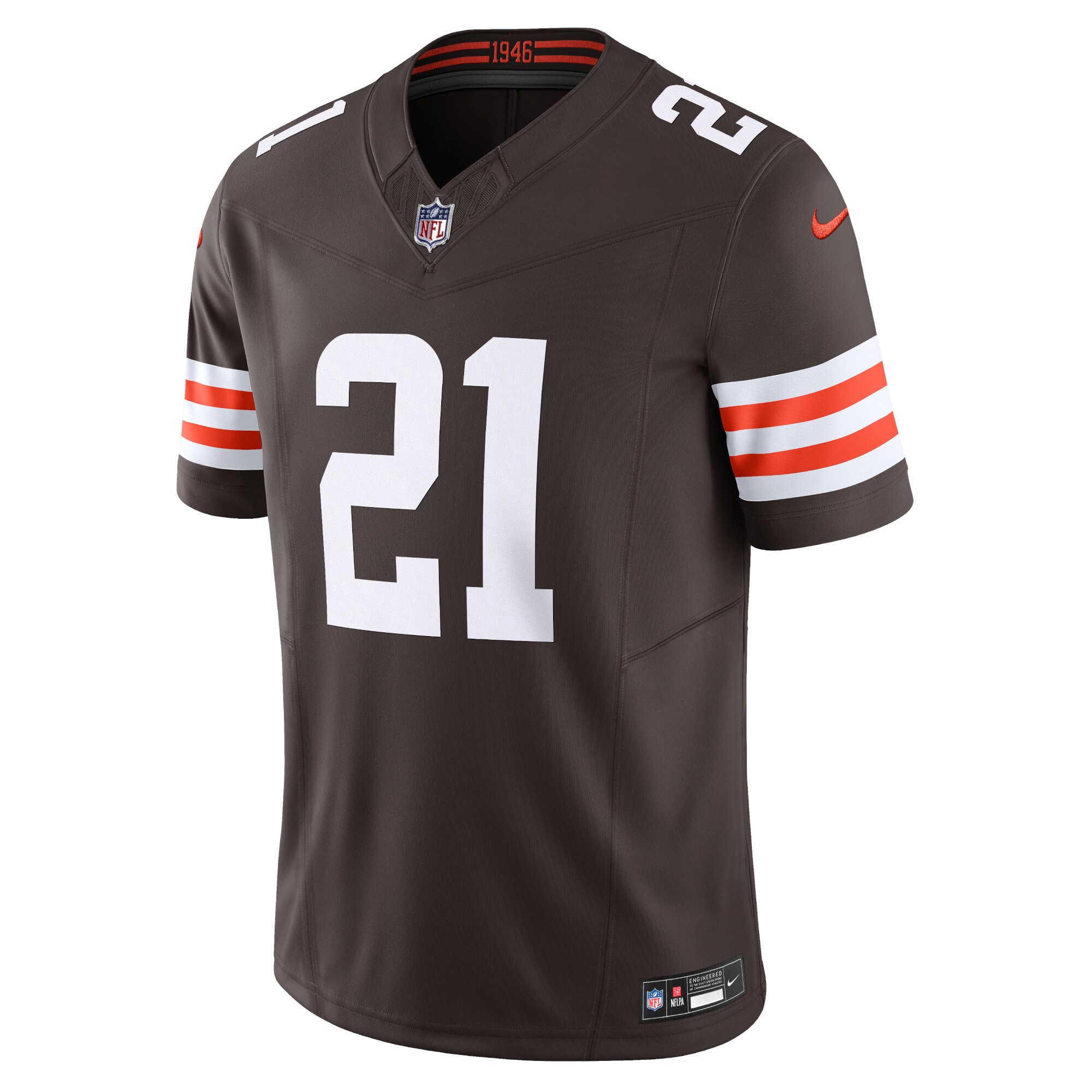 Denzel Ward Cleveland Browns Nike Vapor F.U.S.E. Limited Jersey – Brown - Image 2