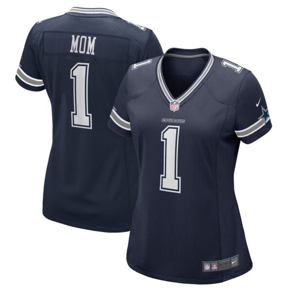 Number 1 Mom Dallas Cowboys Nike Women’s Game Jersey – Navy