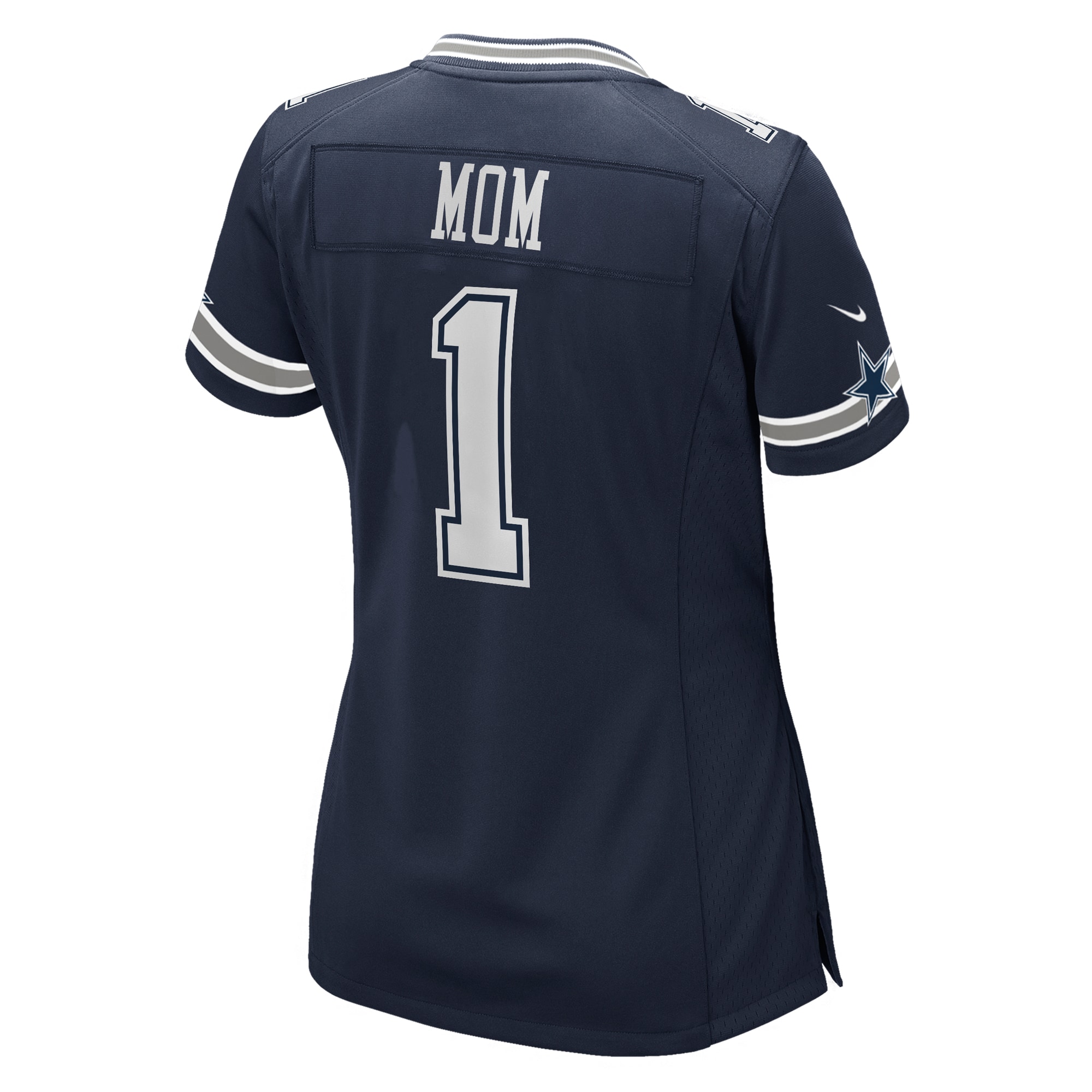 Number 1 Mom Dallas Cowboys Nike Women’s Game Jersey – Navy - Image 3