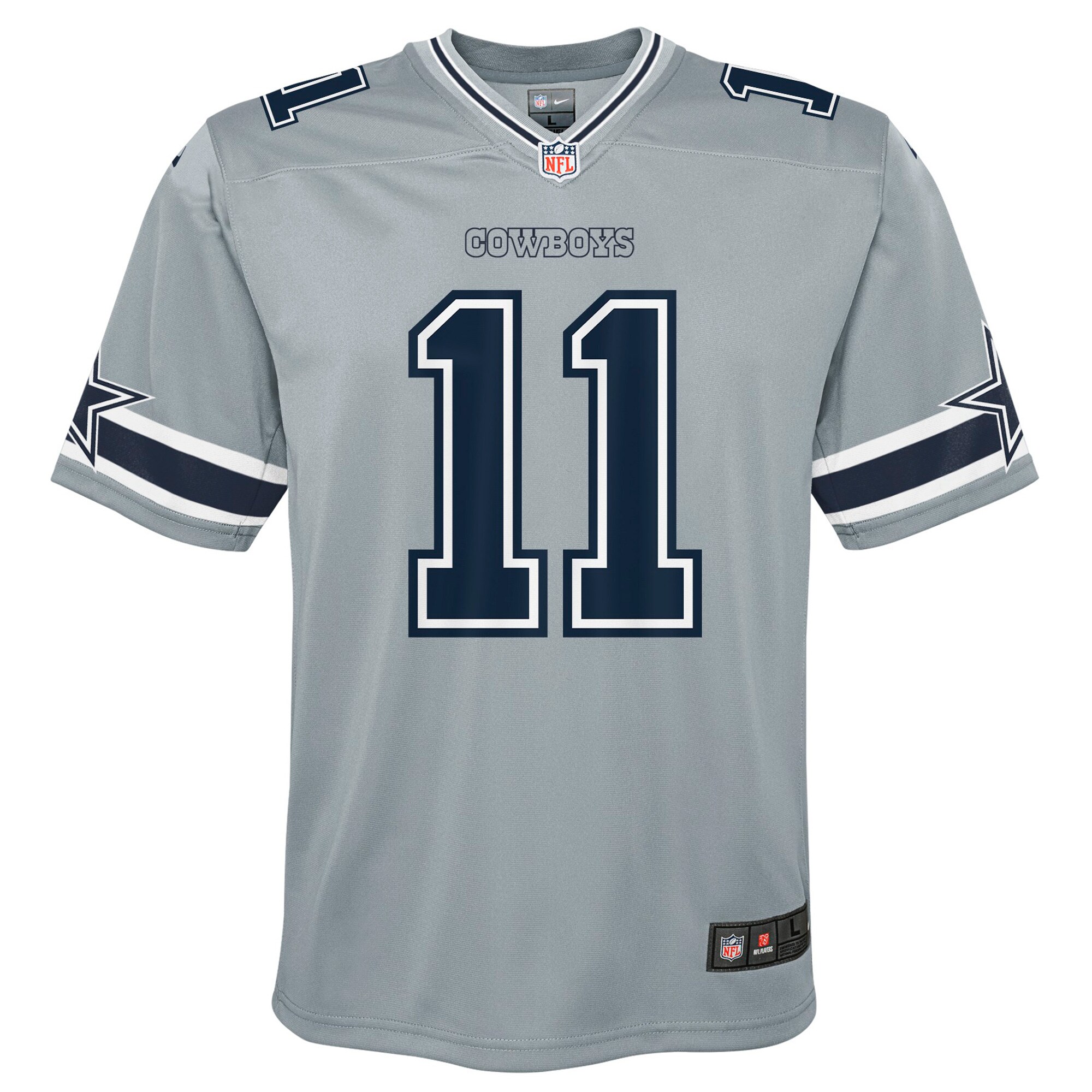 Micah Parsons Dallas Cowboys Nike Youth Inverted Game Jersey – Gray - Image 2