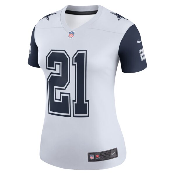 Ezekiel Elliott Dallas Cowboys Nike Women’s Color Rush Legend Player Jersey – White