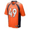 Alex Singleton Denver Broncos Nike Game Player Jersey – Orange