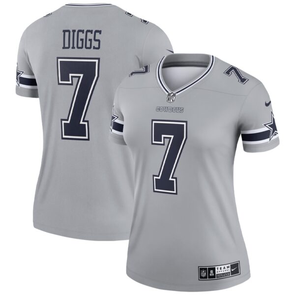 Trevon Diggs Dallas Cowboys Nike Women’s Inverted Legend Jersey – Silver