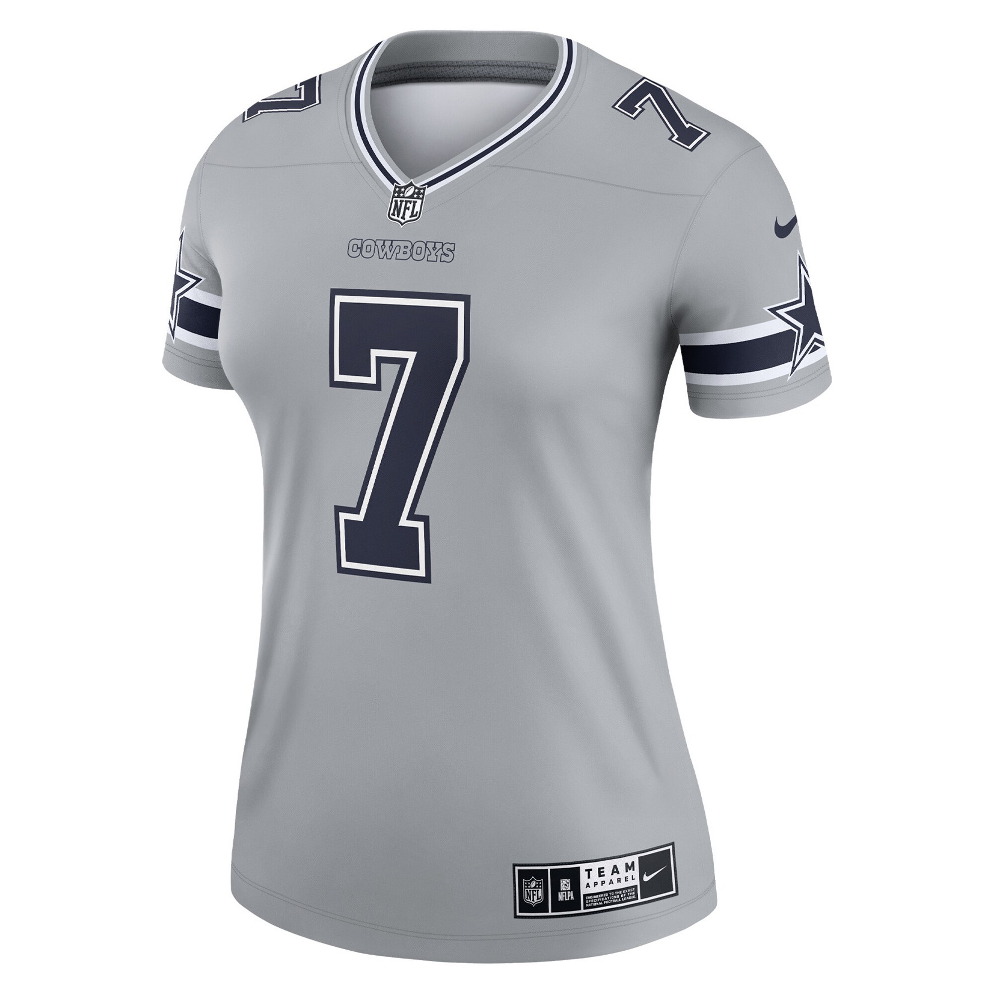 Trevon Diggs Dallas Cowboys Nike Women’s Inverted Legend Jersey – Silver - Image 2