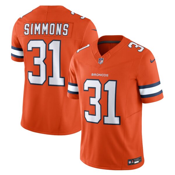 Justin Simmons Denver Broncos Nike Vapor F.U.S.E. Limited Jersey – Orange