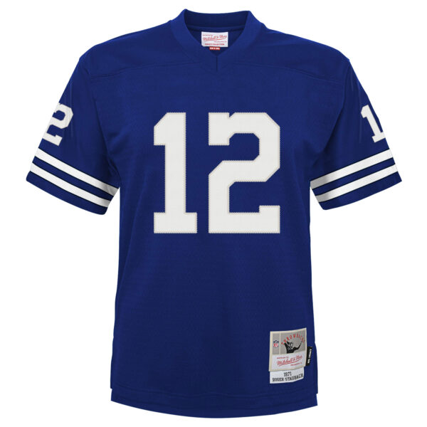 Roger Staubach Dallas Cowboys Mitchell & Ness Preschool 1971 Retired Player Legacy Jersey – Navy