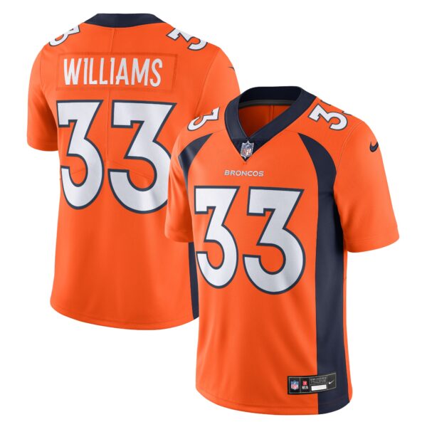 Javonte Williams Denver Broncos Nike Vapor Untouchable Limited Jersey – Orange