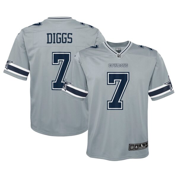 Trevon Diggs Dallas Cowboys Nike Youth Inverted Game Jersey – Silver