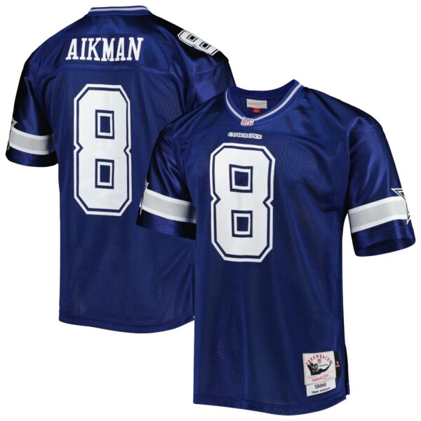 Troy Aikman Dallas Cowboys 1996 Mitchell & Ness Throwback Retired Player Jersey – Navy
