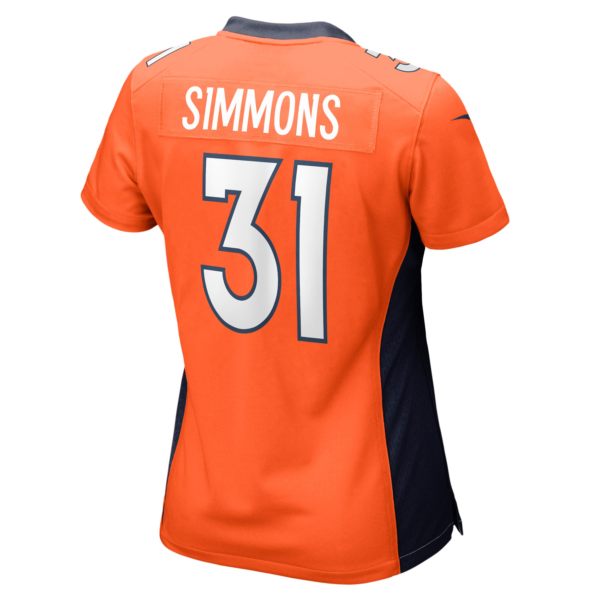 Justin Simmons Denver Broncos Nike Women’s Game Jersey – Orange - Image 3