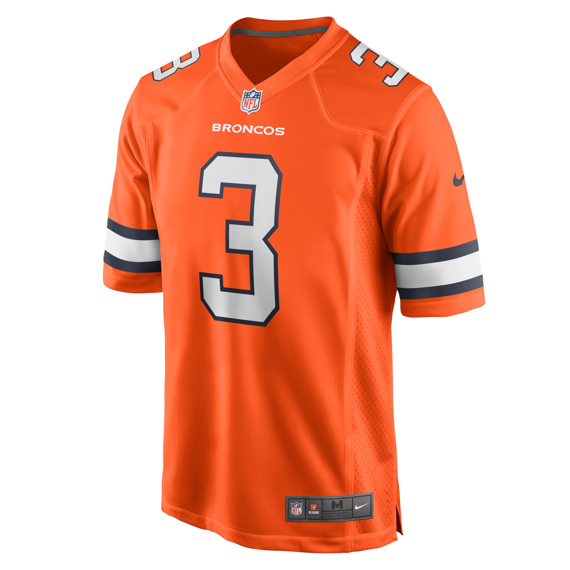 Russell Wilson Denver Broncos Nike Alternate Game Jersey – Orange