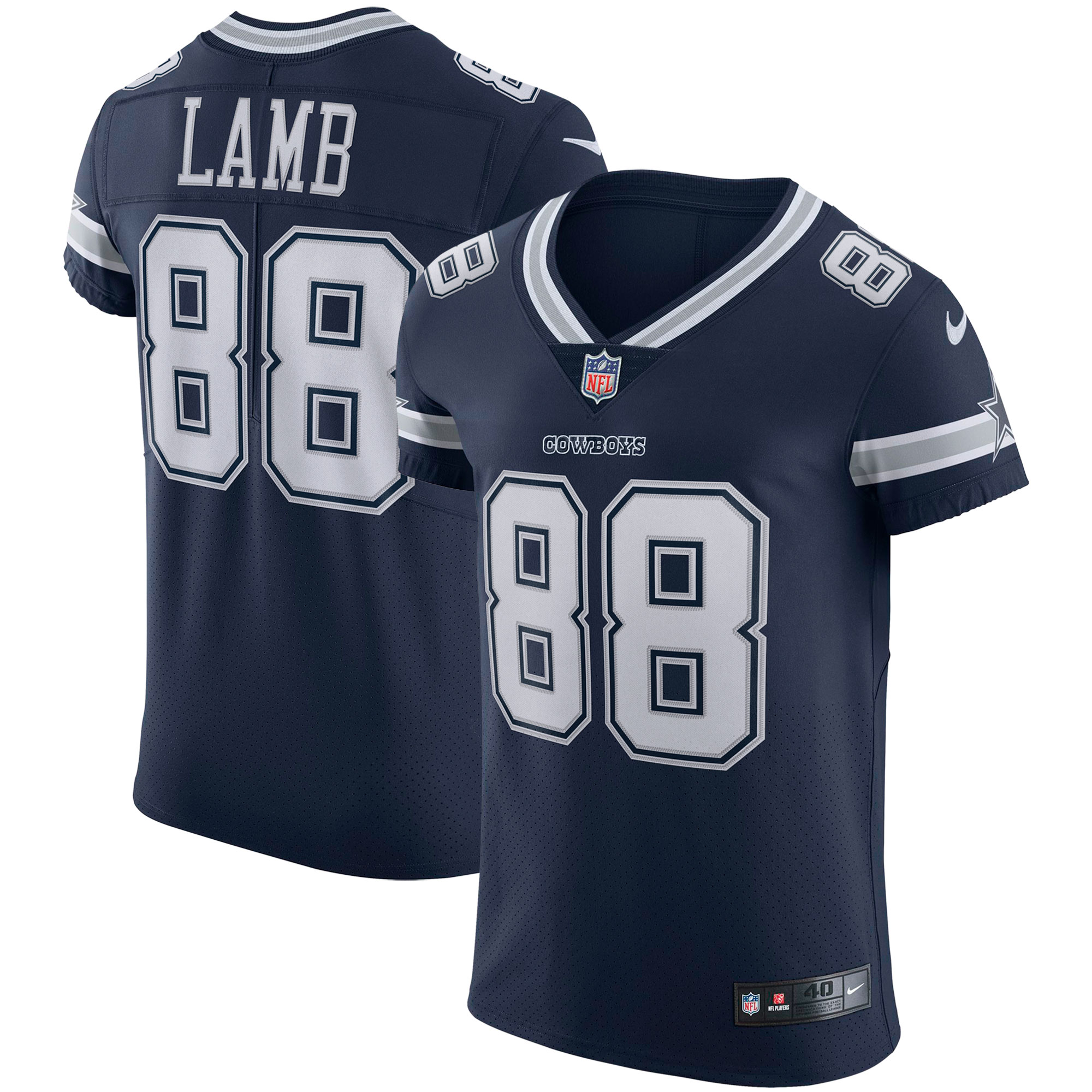 CeeDee Lamb Dallas Cowboys Nike Vapor Elite Jersey – White - Image 2