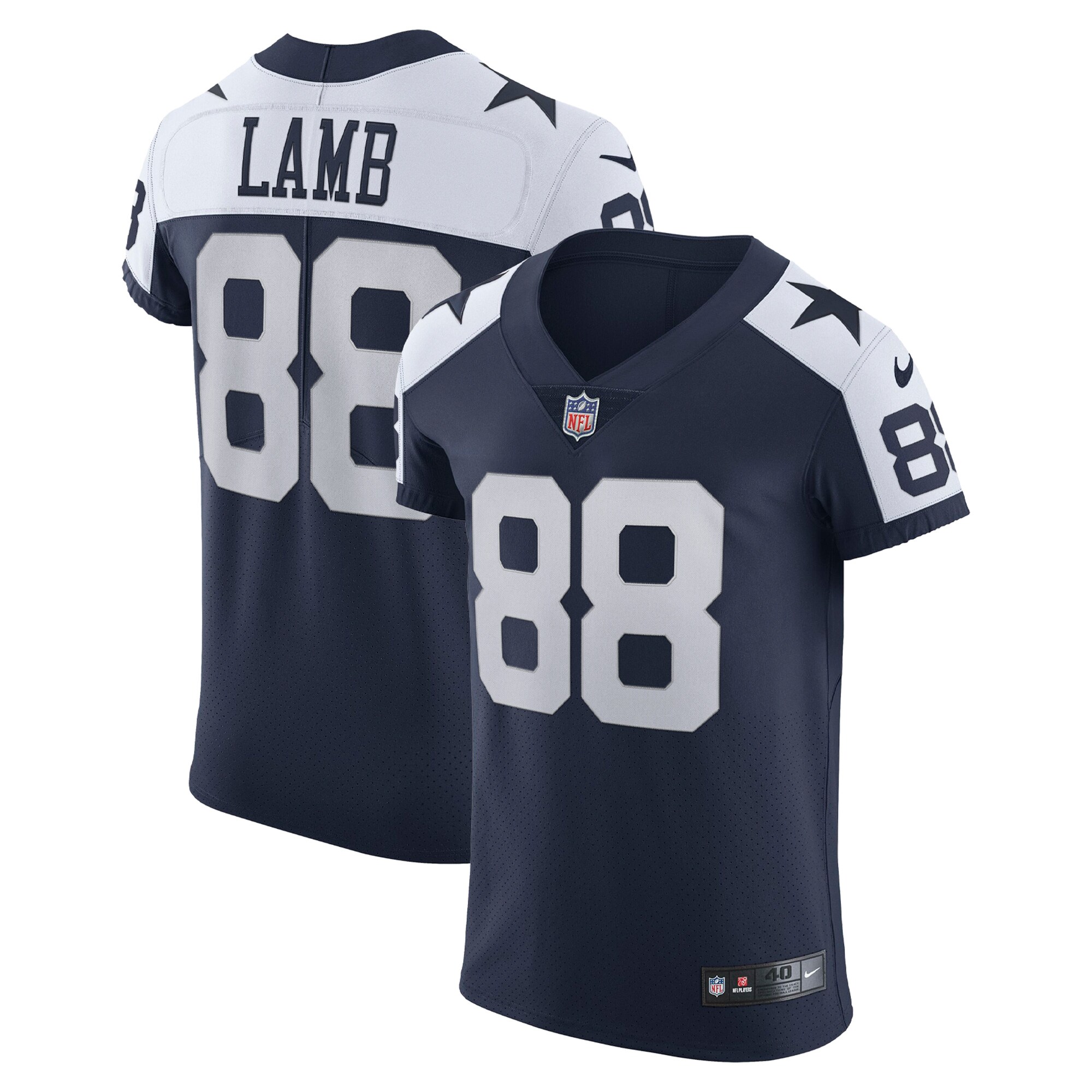 CeeDee Lamb Dallas Cowboys Nike Vapor Elite Jersey – White - Image 3