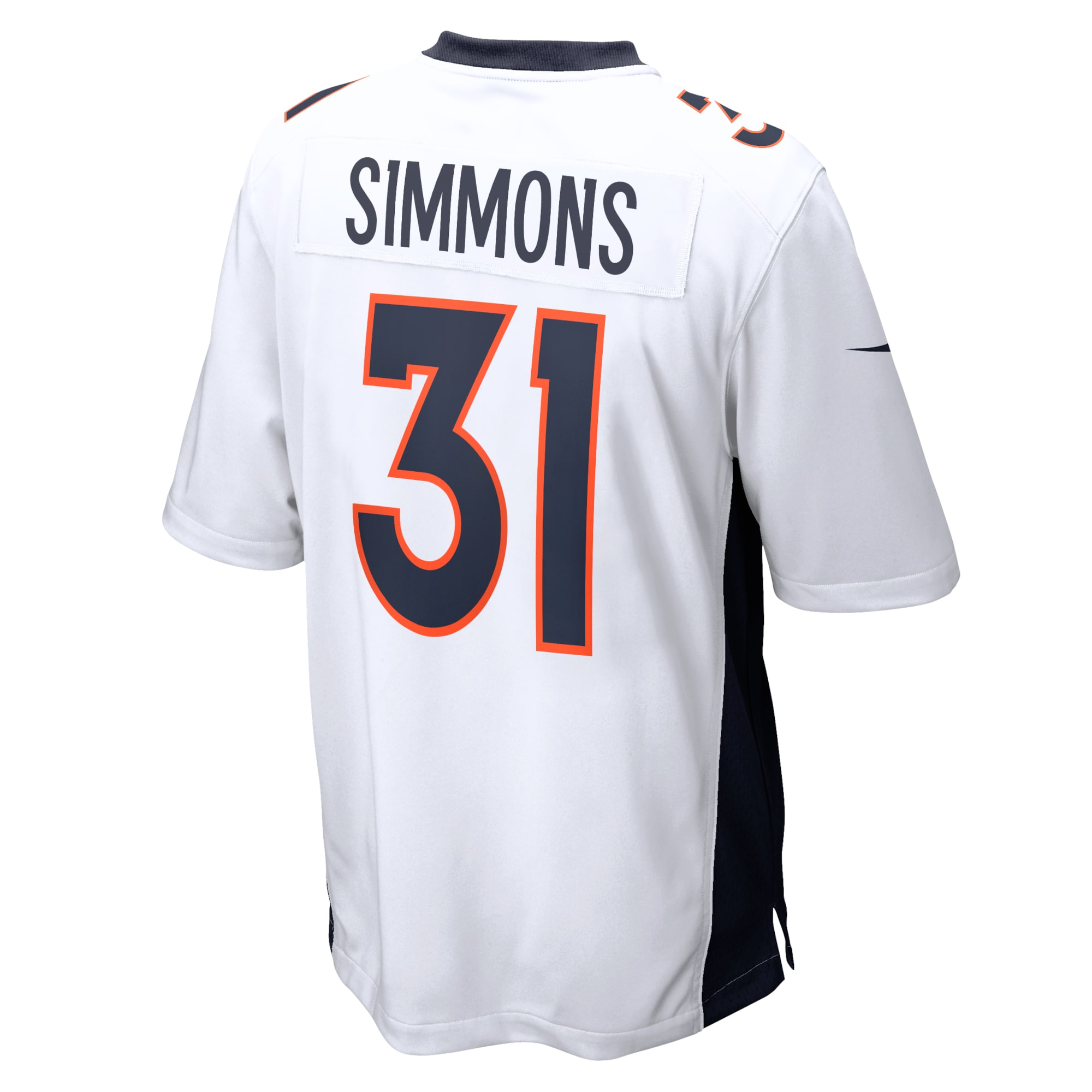 Justin Simmons Denver Broncos Nike Game Jersey – White - Image 2