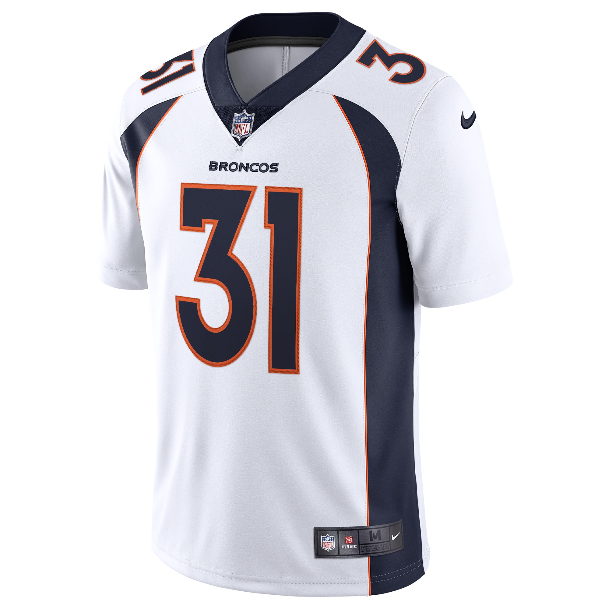 Justin Simmons Denver Broncos Nike Vapor Limited Jersey – White