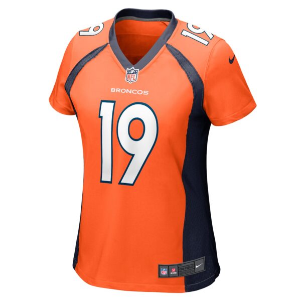 Marvin Mims Jr Denver Broncos Nike Women’s Team Game Jersey – Orange