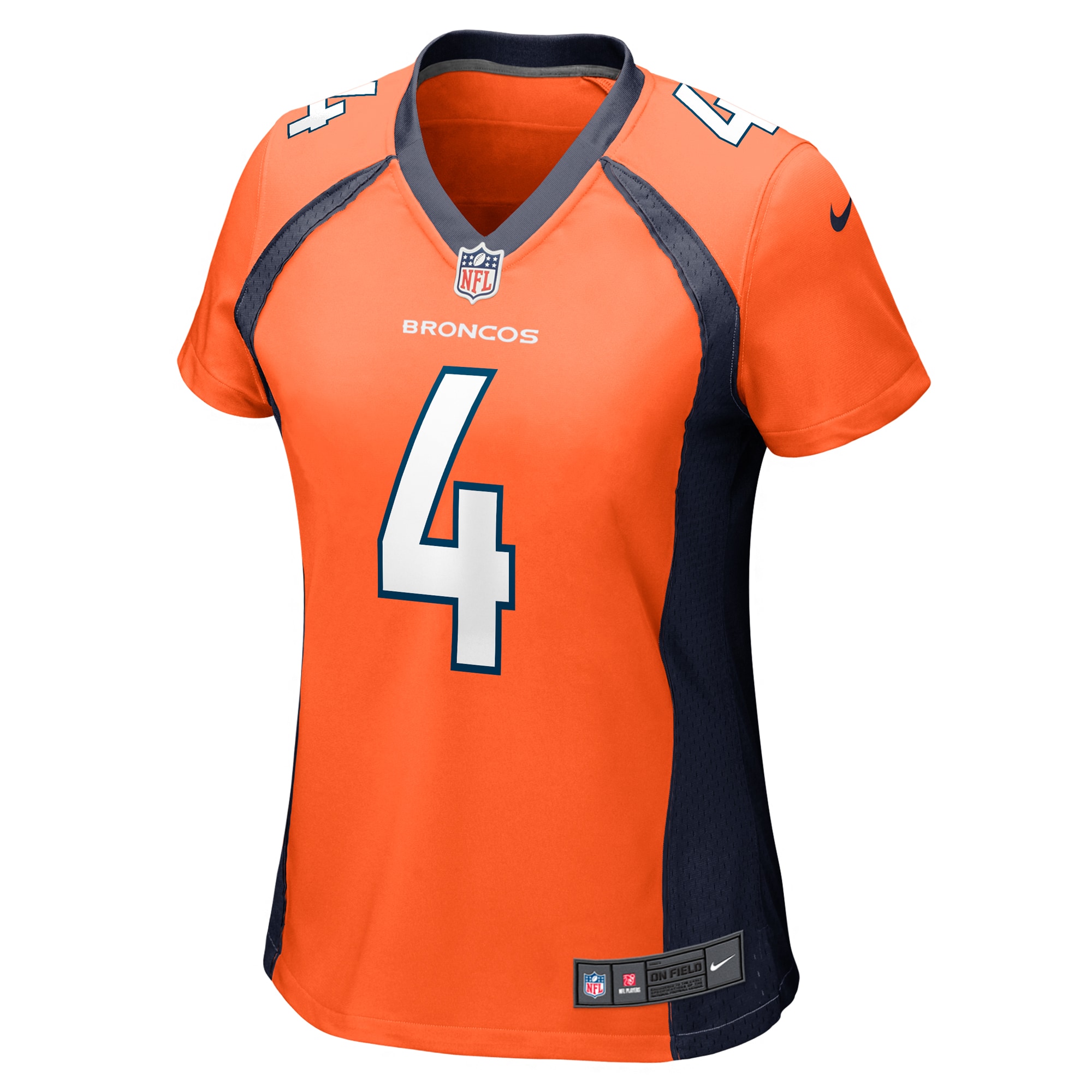 Jarrett Stidham Denver Broncos Nike Women’s Game Player Jersey – Orange - Image 2