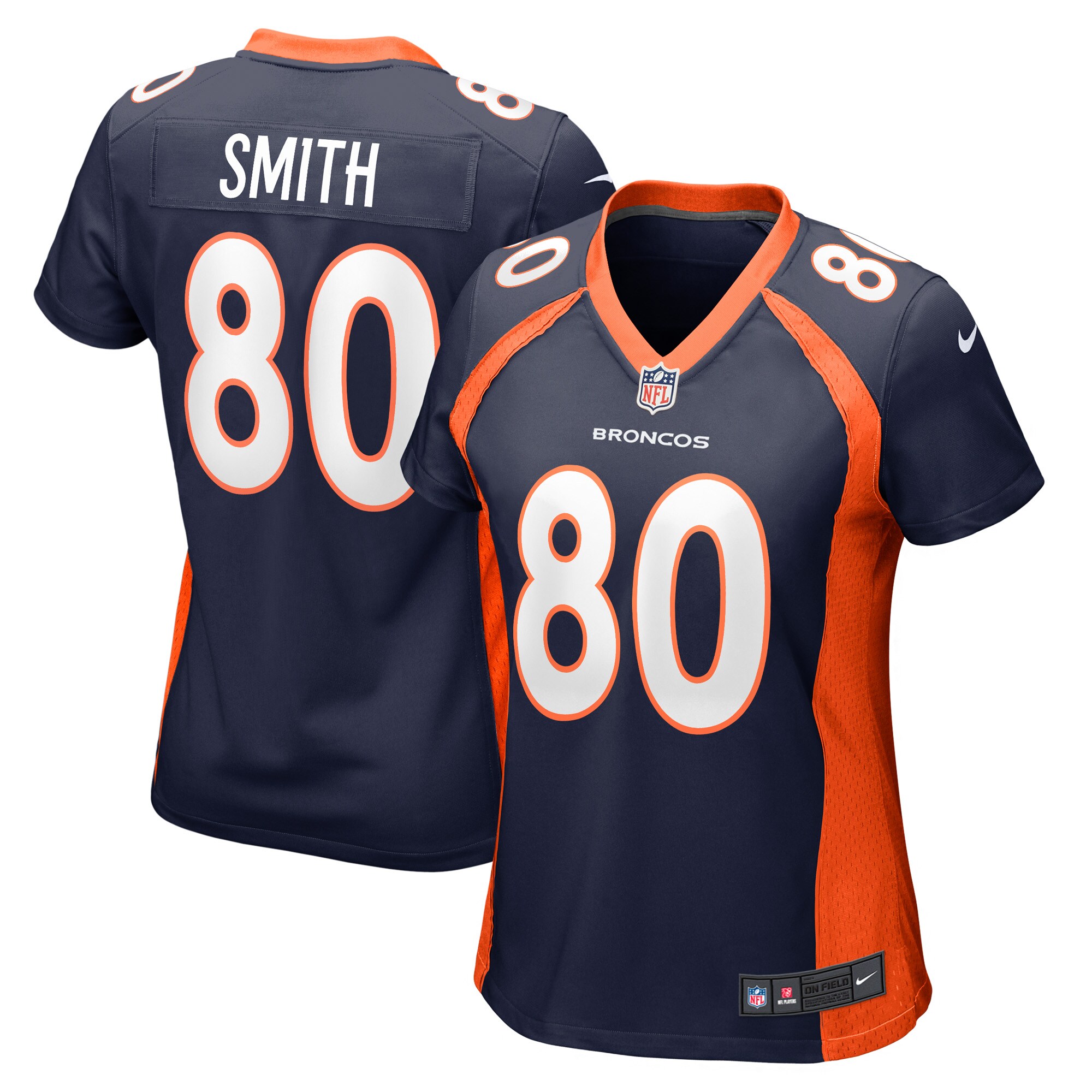 Rod Smith Denver Broncos Nike Women’s Retired Player Jersey – Navy