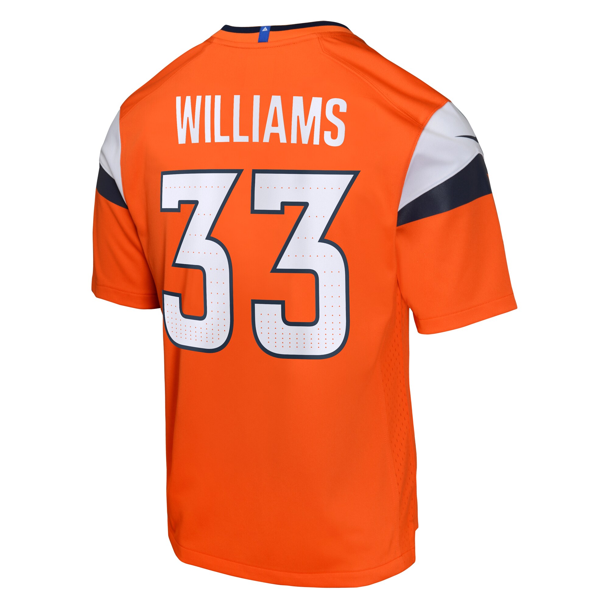 Javonte Williams Denver Broncos Nike Youth Game Jersey – Orange - Image 2