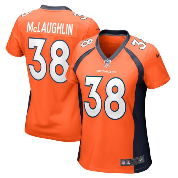 Jaleel McLaughlin Denver Broncos Nike Women’s Game Jersey – Orange