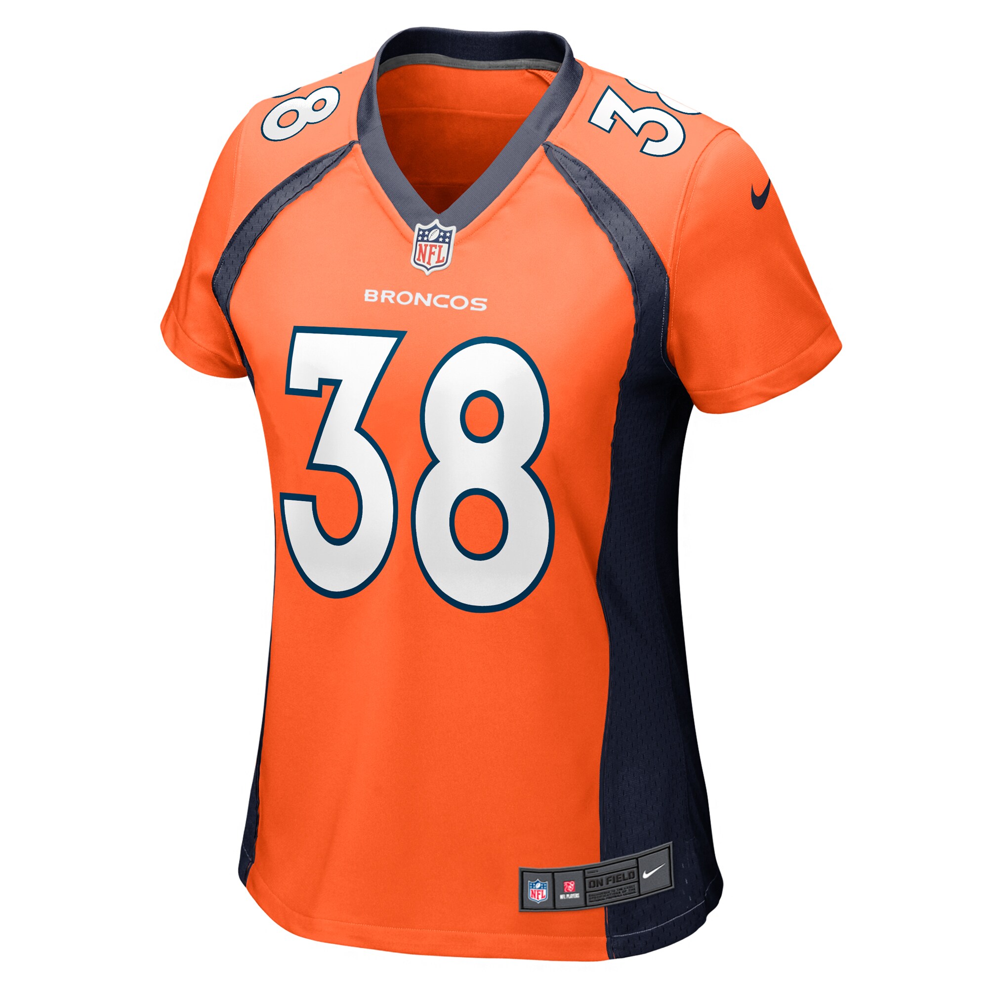 Jaleel McLaughlin Denver Broncos Nike Women’s Game Jersey – Orange - Image 2