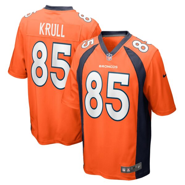 Lucas Krull Denver Broncos Nike Team Game Jersey – Orange